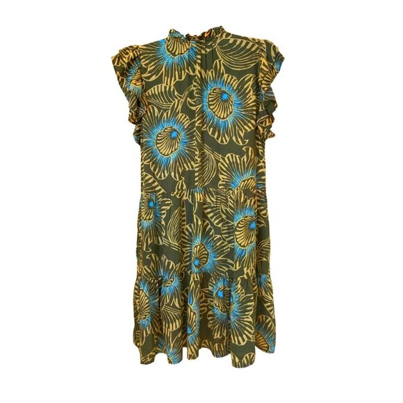 Omika womens dress hand made in India size large 42 ch 38w 36 L - Picture 4 of 9